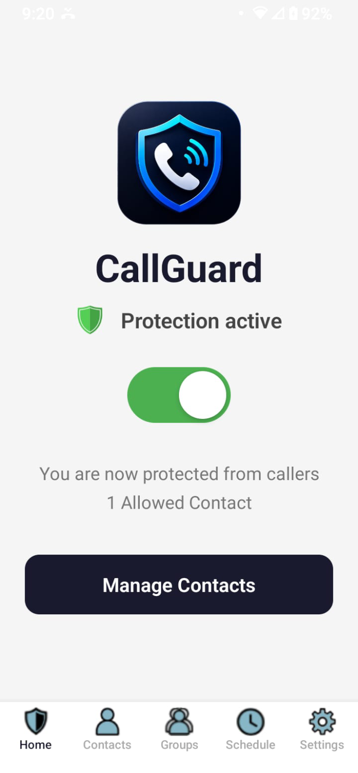 CallGuard home